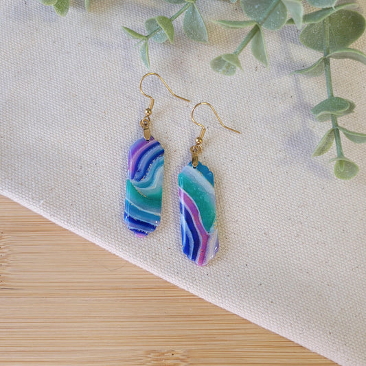 Jewel Tone Agate Scallop