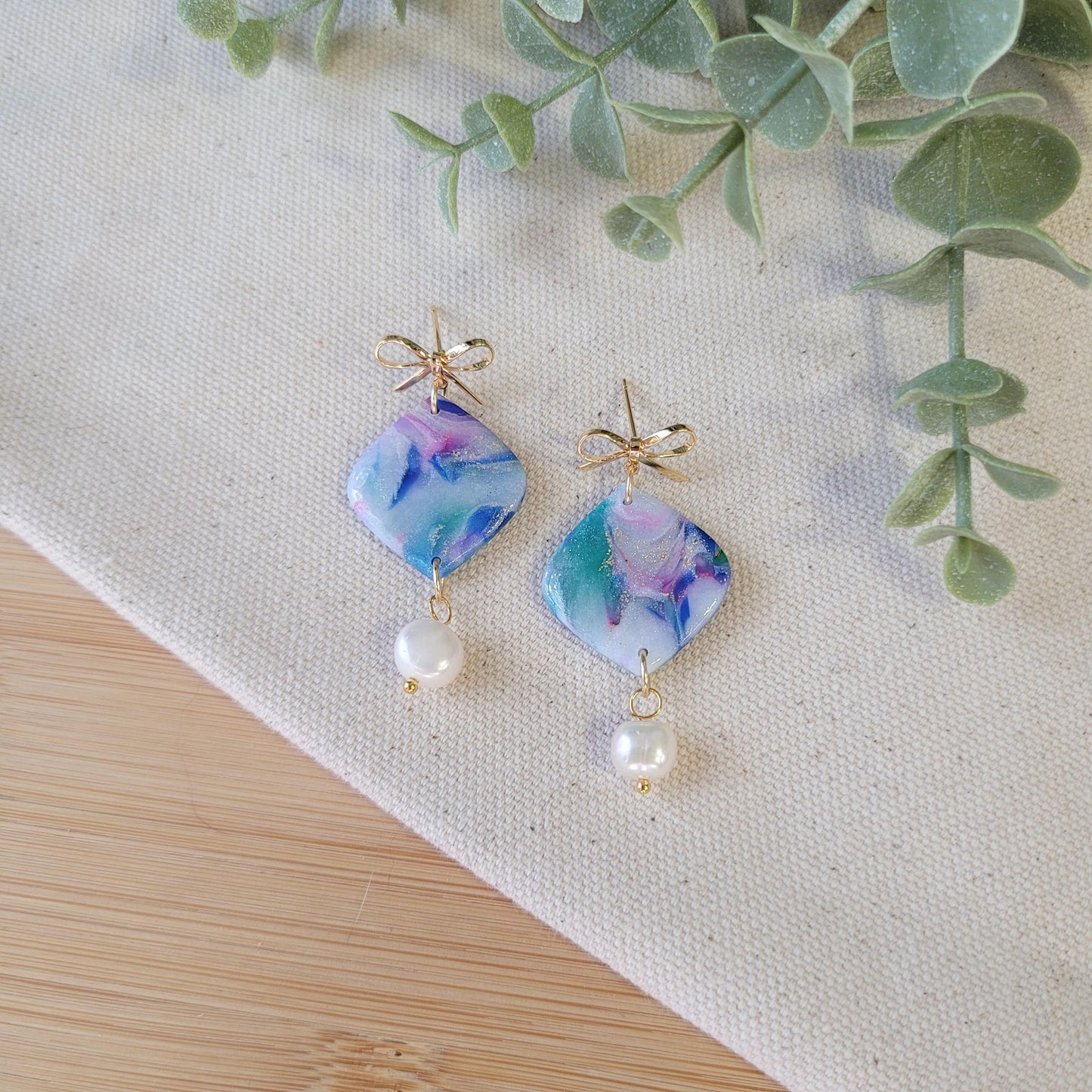 Jewel Tone Scraps pointed drop