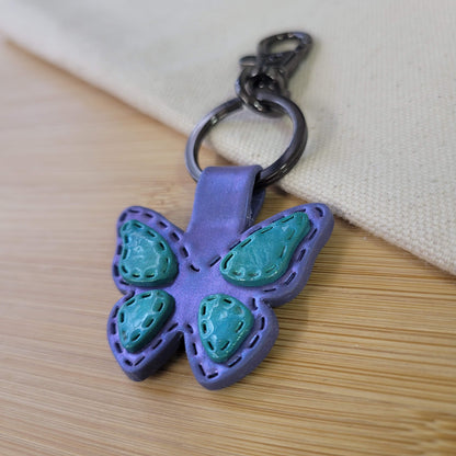 Butterfly Keychain Teal