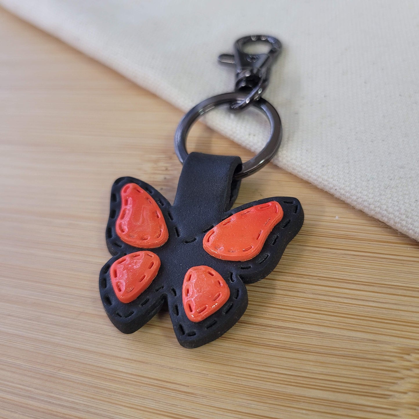 Butterfly Keychain Orange