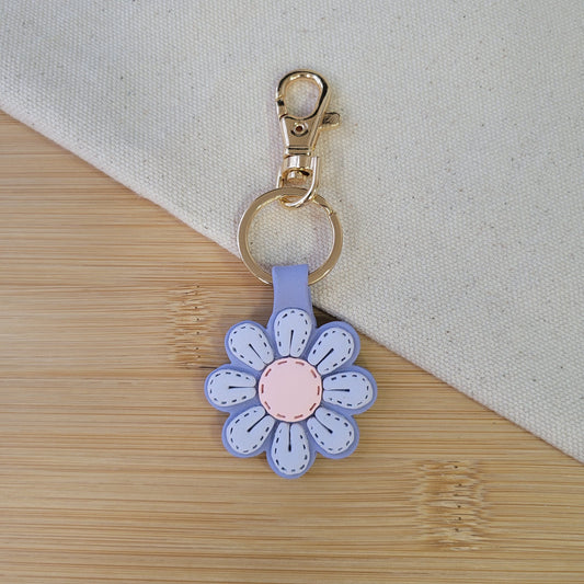 Flower Keychain Purple