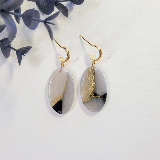 Black Agate Oval