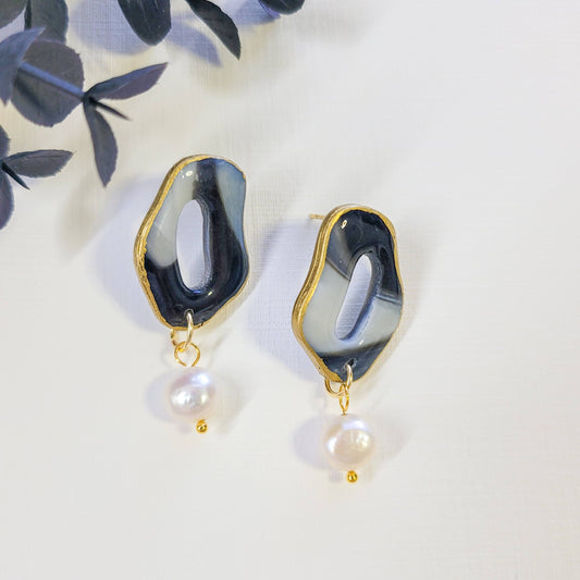 Asymmetrical Hoop- Black