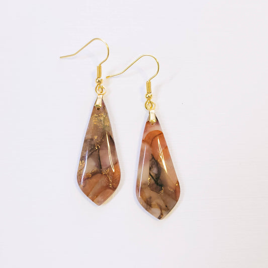 Autumn Agate Teardrop