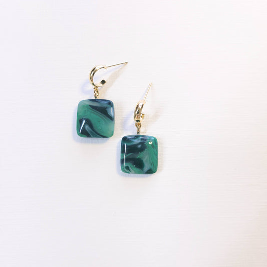 Emerald Square Dangle