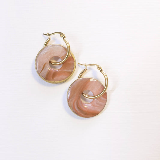 Orange Swirl Hoop