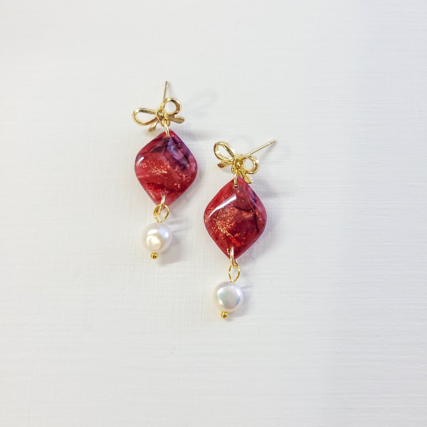 Crimson Agate Pointed Drop