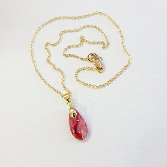 Mini Crimson Agate Necklace