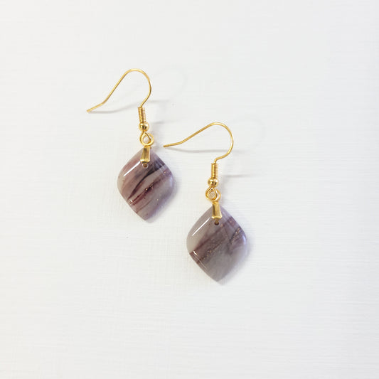 Maroon Agate Mini Dangle