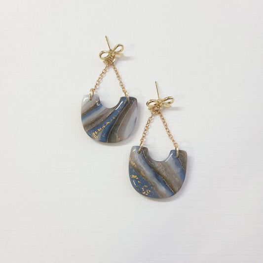 Brown/Blue Agate Chain