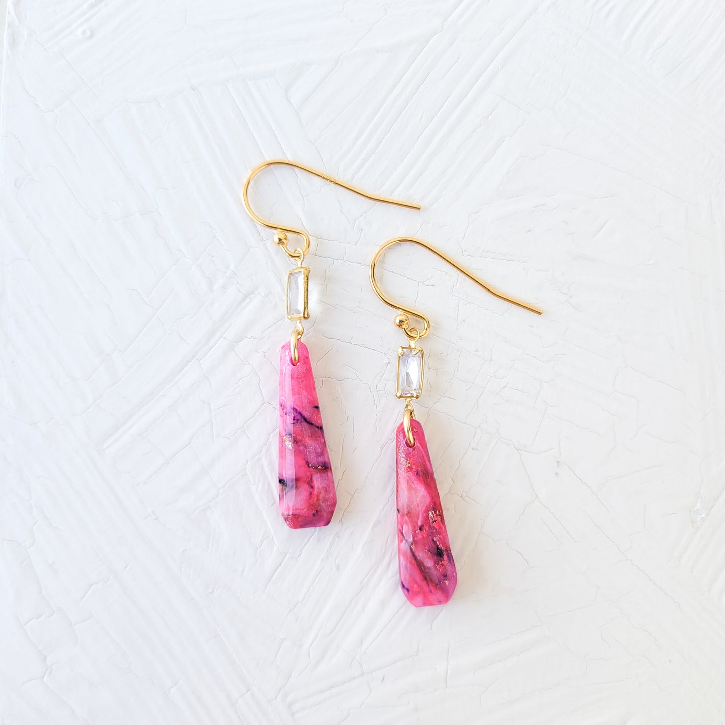 Magenta Scraps Mini Dangle
