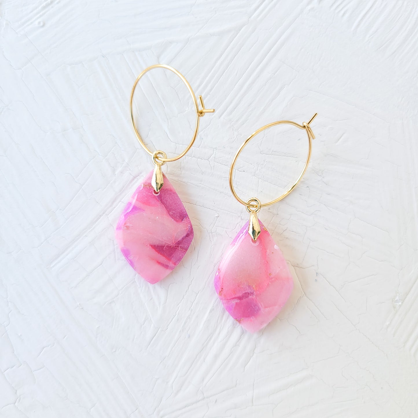 Magenta Agate Teardrop