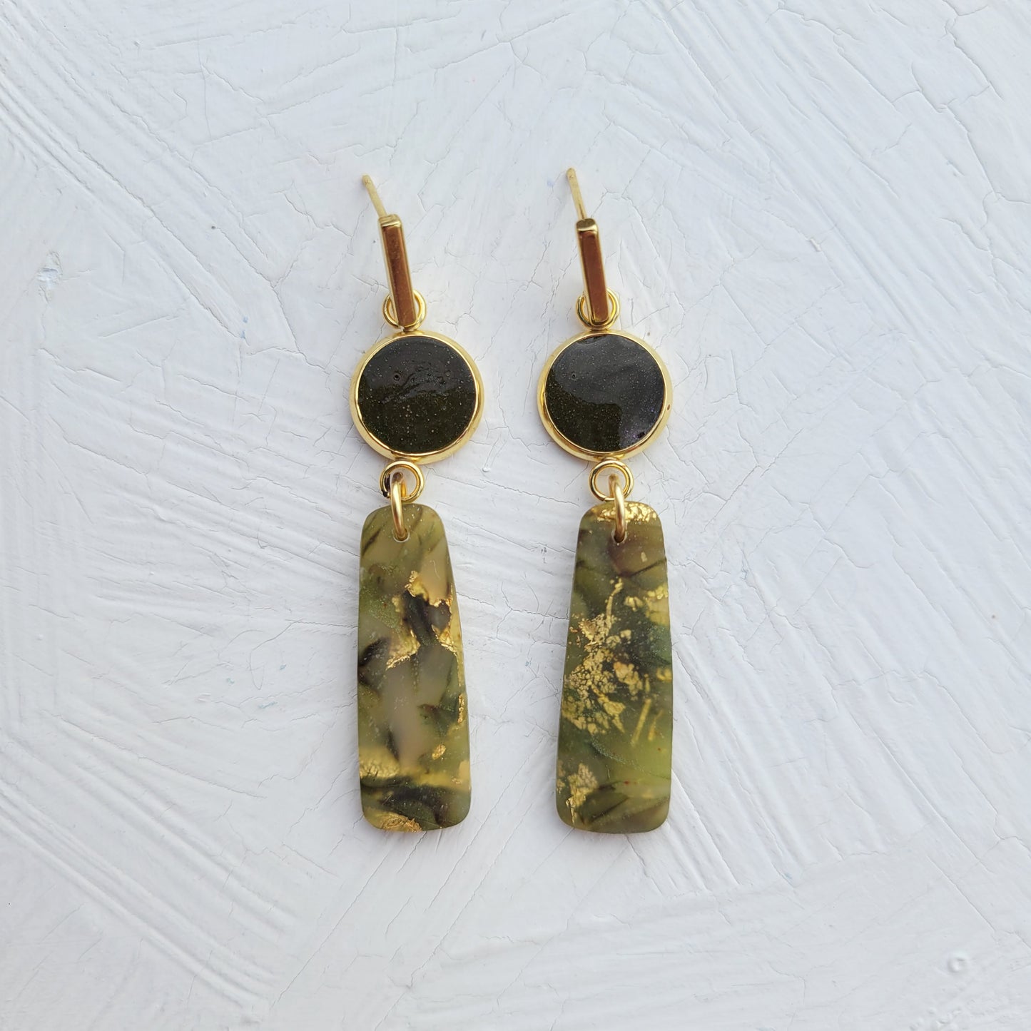 Olive Green Slim Dangle