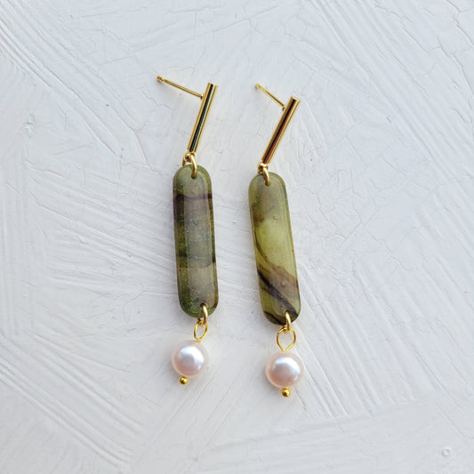Olive Green Pearl Line