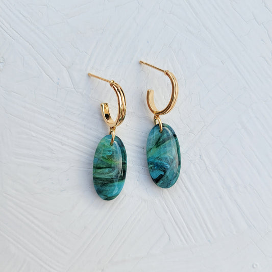 Spring Agate Scraps Mini Oval