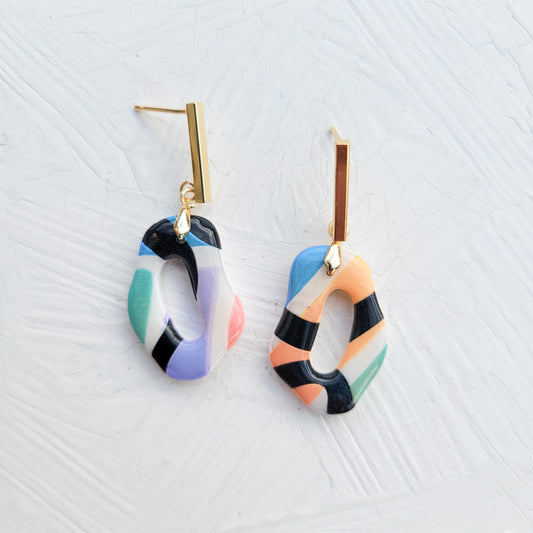 Pastel Neon Organic Hoop