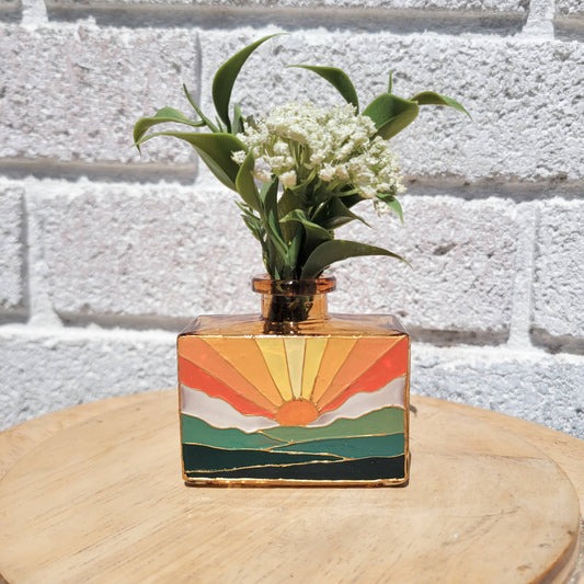 Pastel Landscape Vase