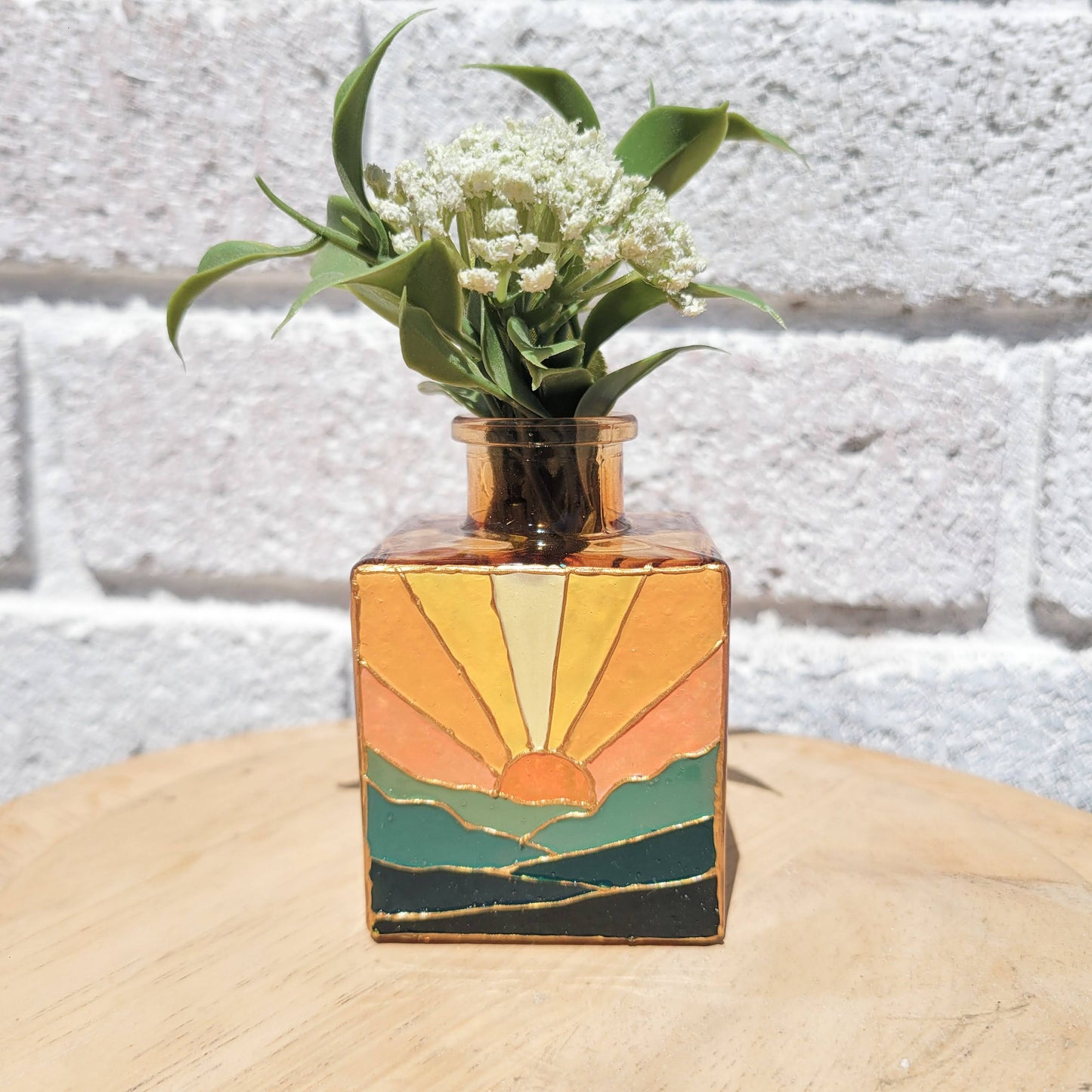 Pastel Landscape Vase