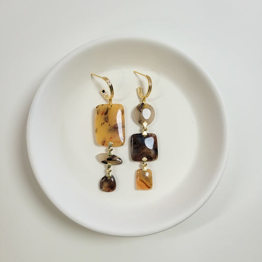 Tortoise Shell Assymetrical Stack