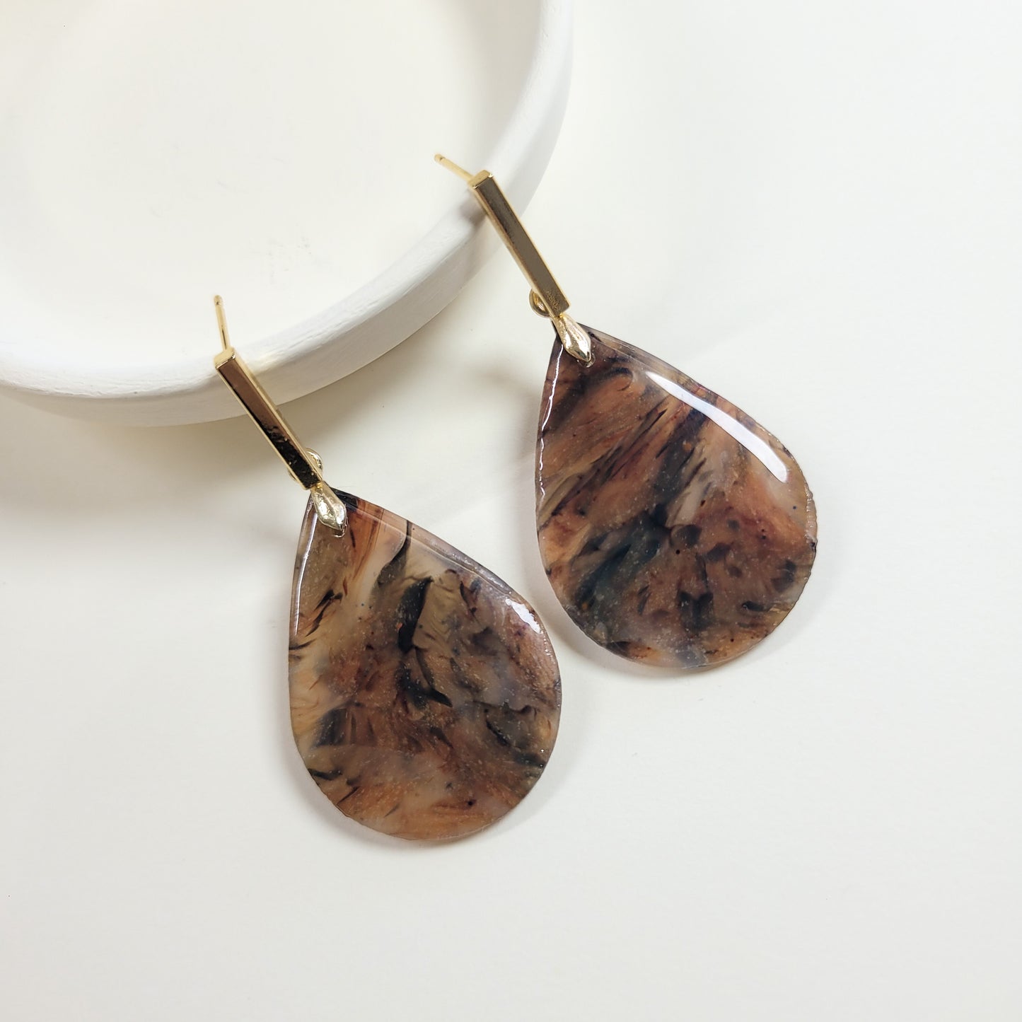 Tortoise Shell Teardrop