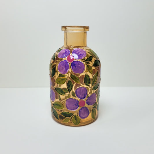 Purple Floral Vase