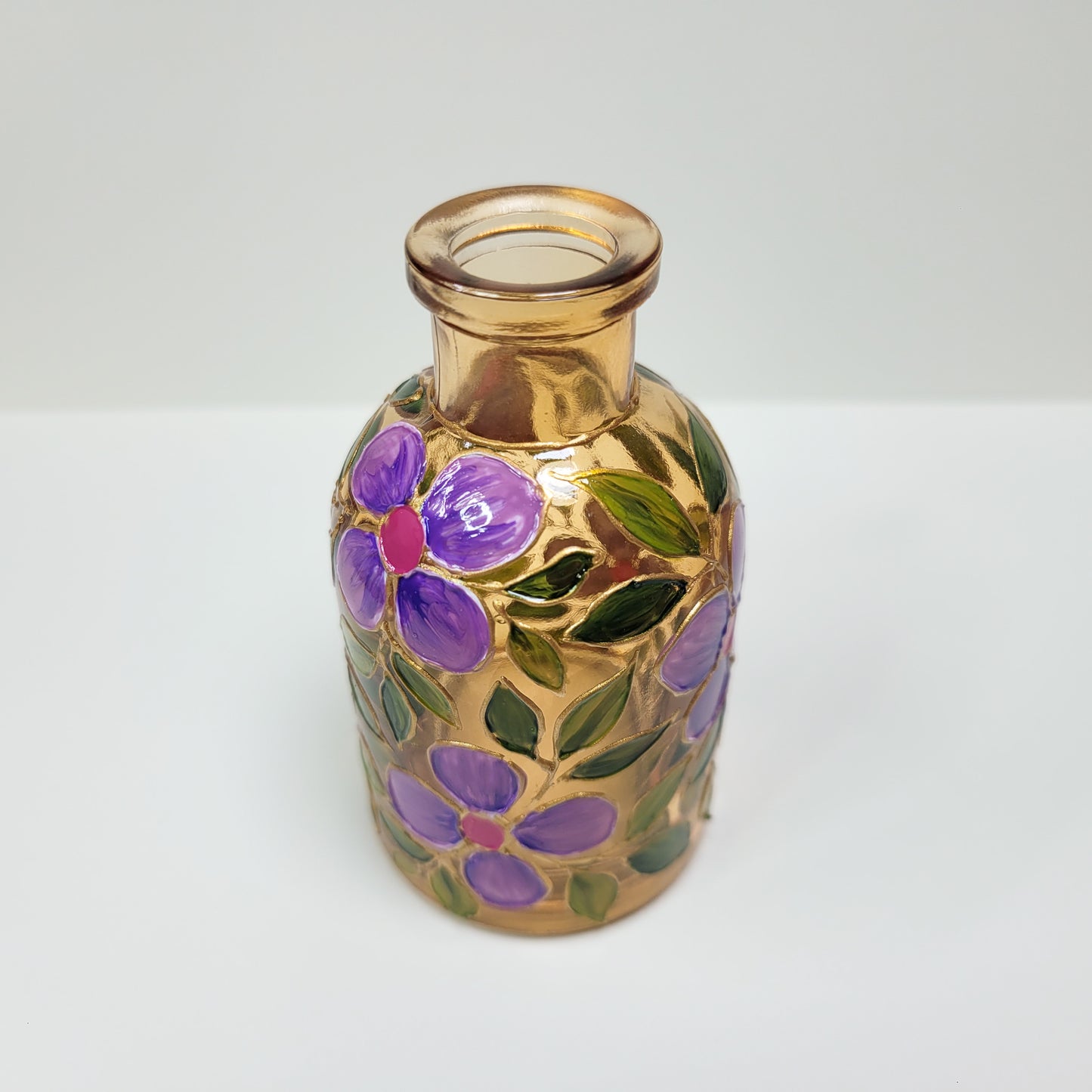 Purple Floral Vase