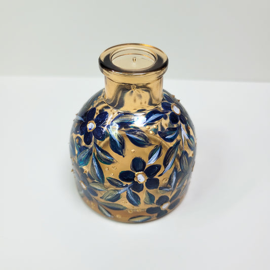 Blue Floral Vase