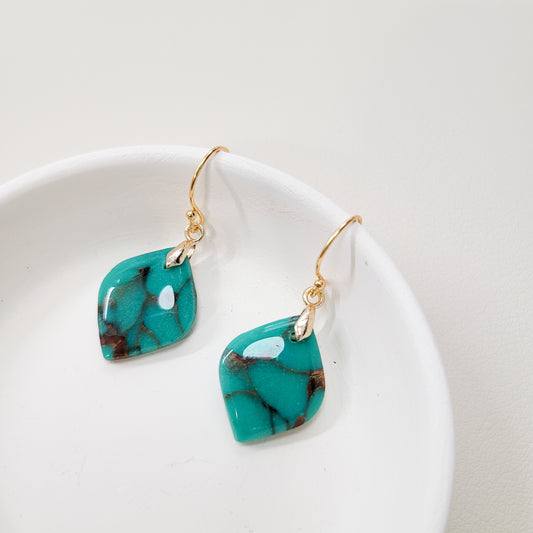 Turquoise Mini Pointed Drop