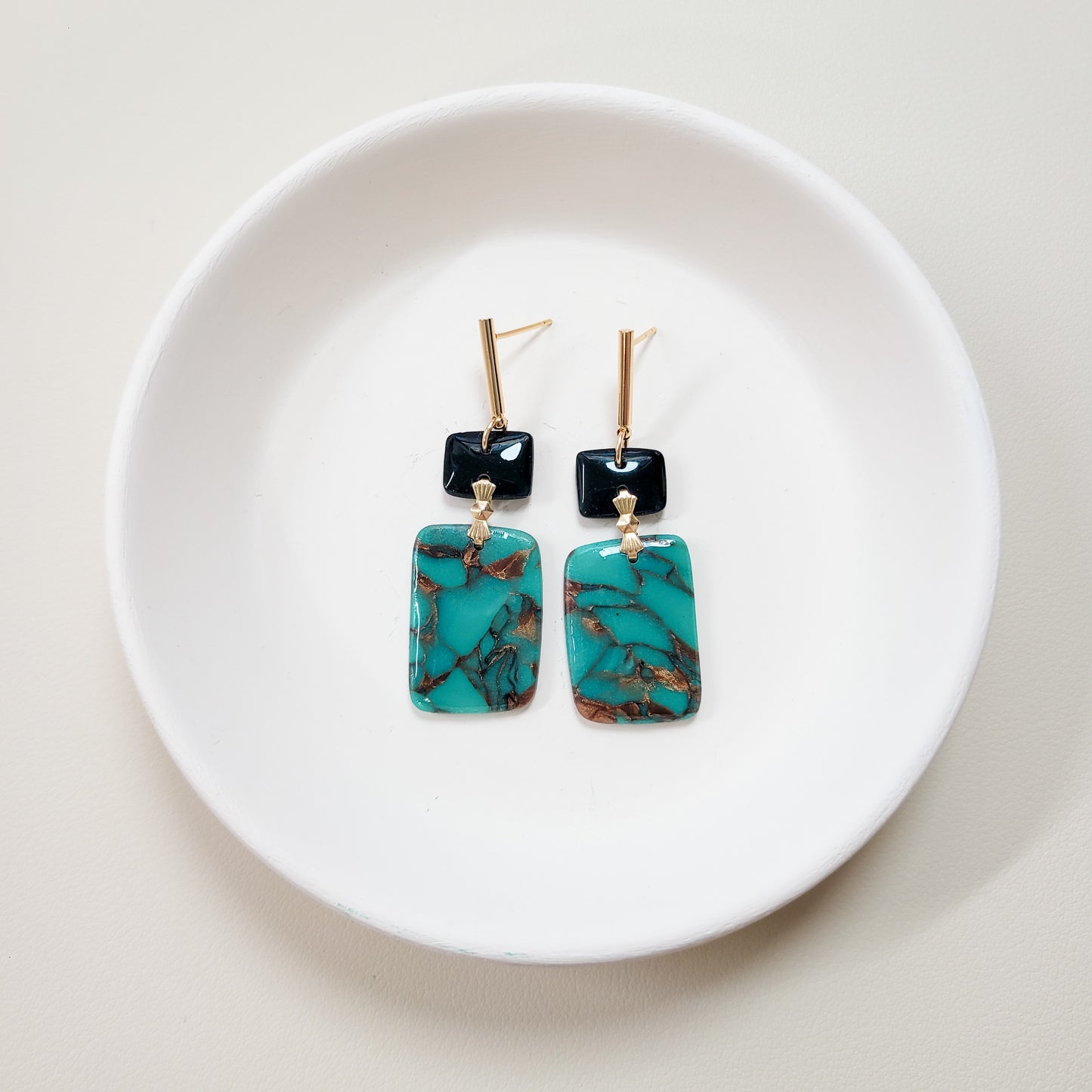 Turquoise Rectangle Stack
