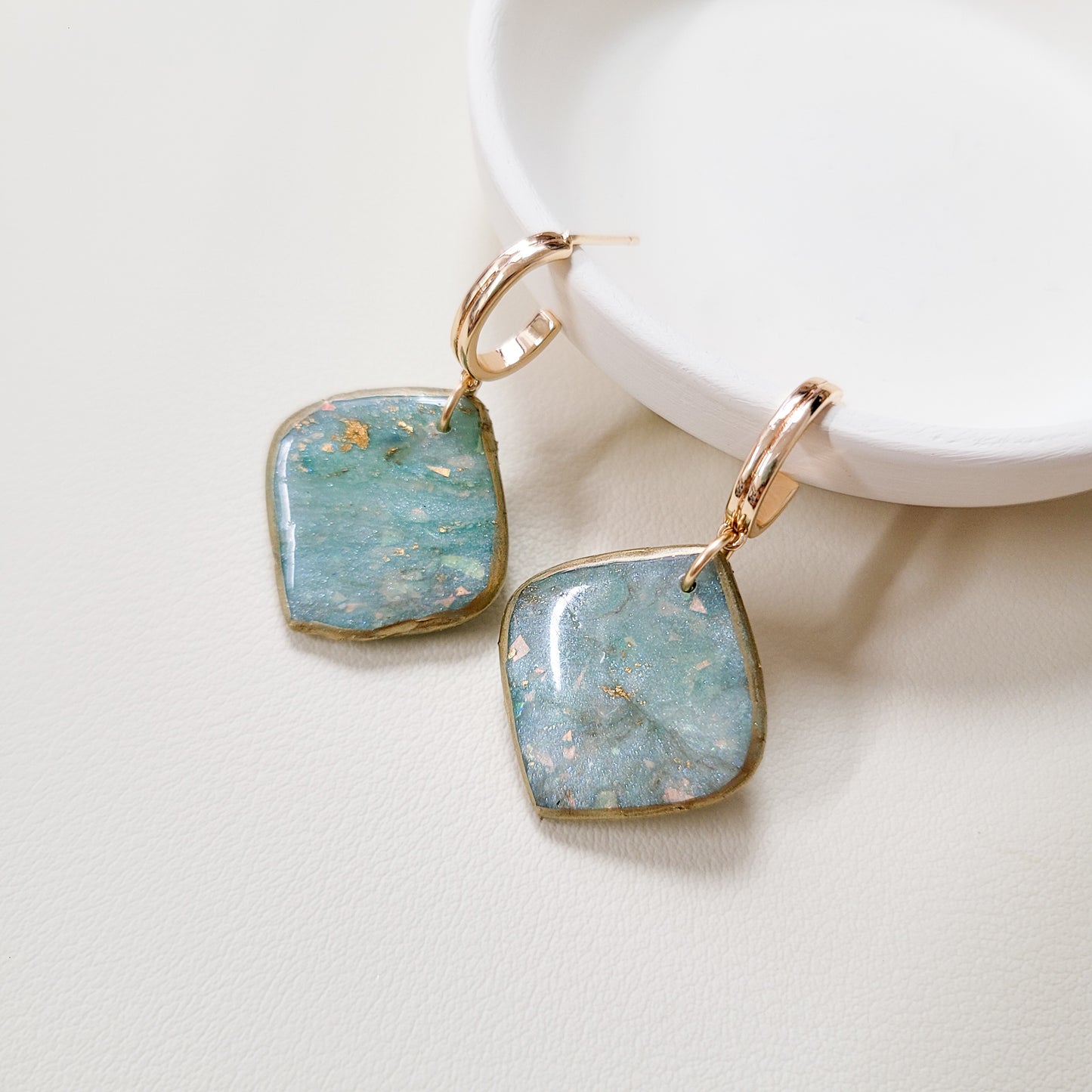 Blue Opal Pointed Drop