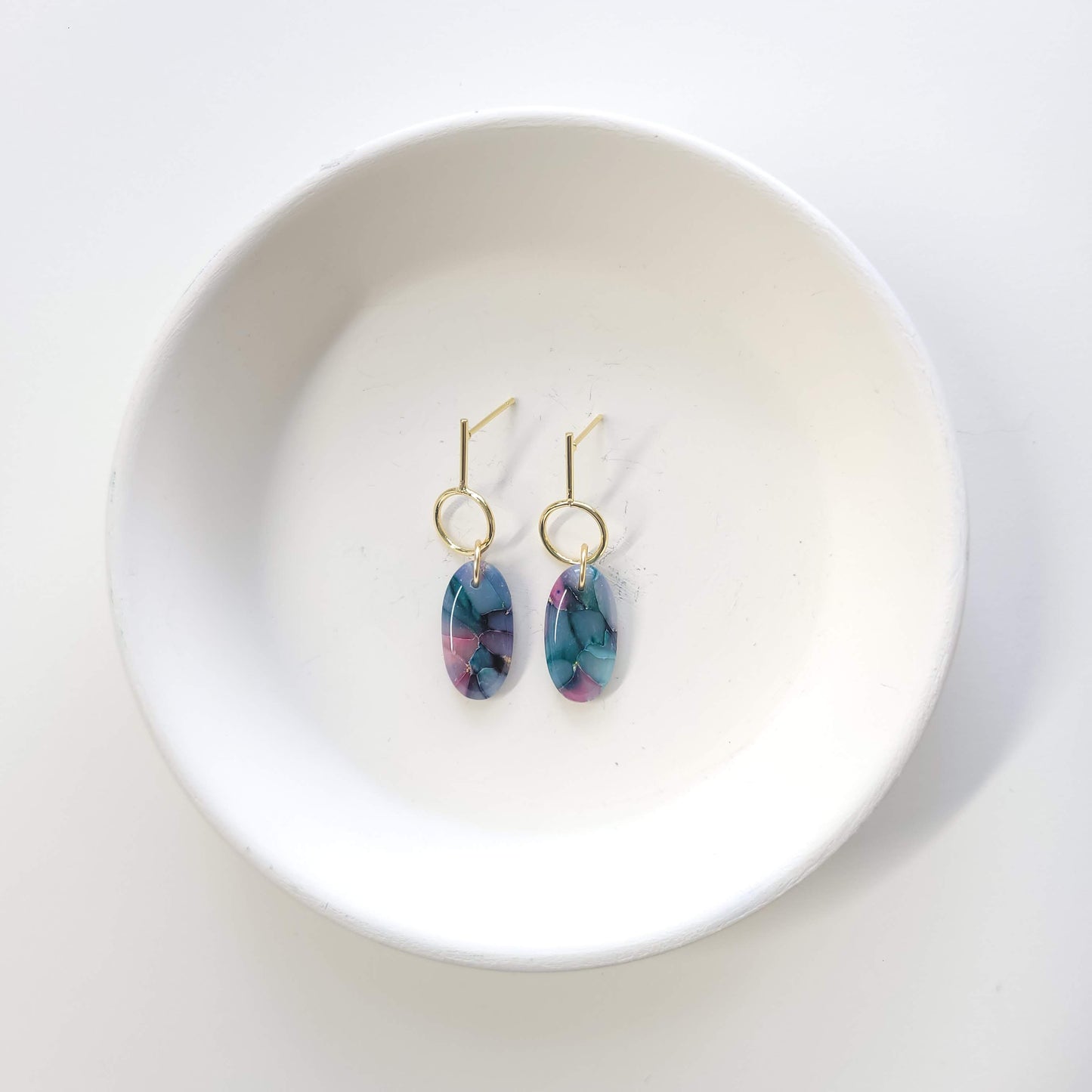 Flourite Mini Oval Drop