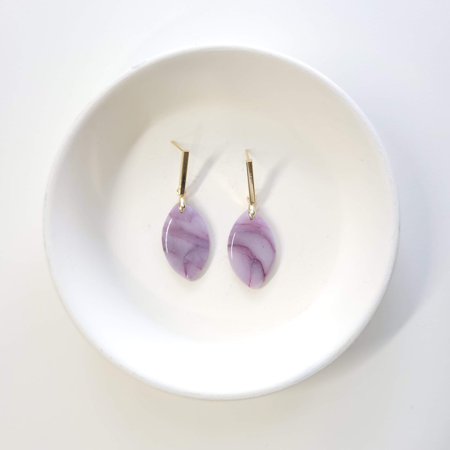 Lavender Jade Teardrop