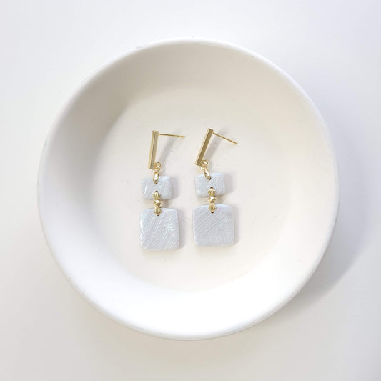 Textured Pearl Square Stack