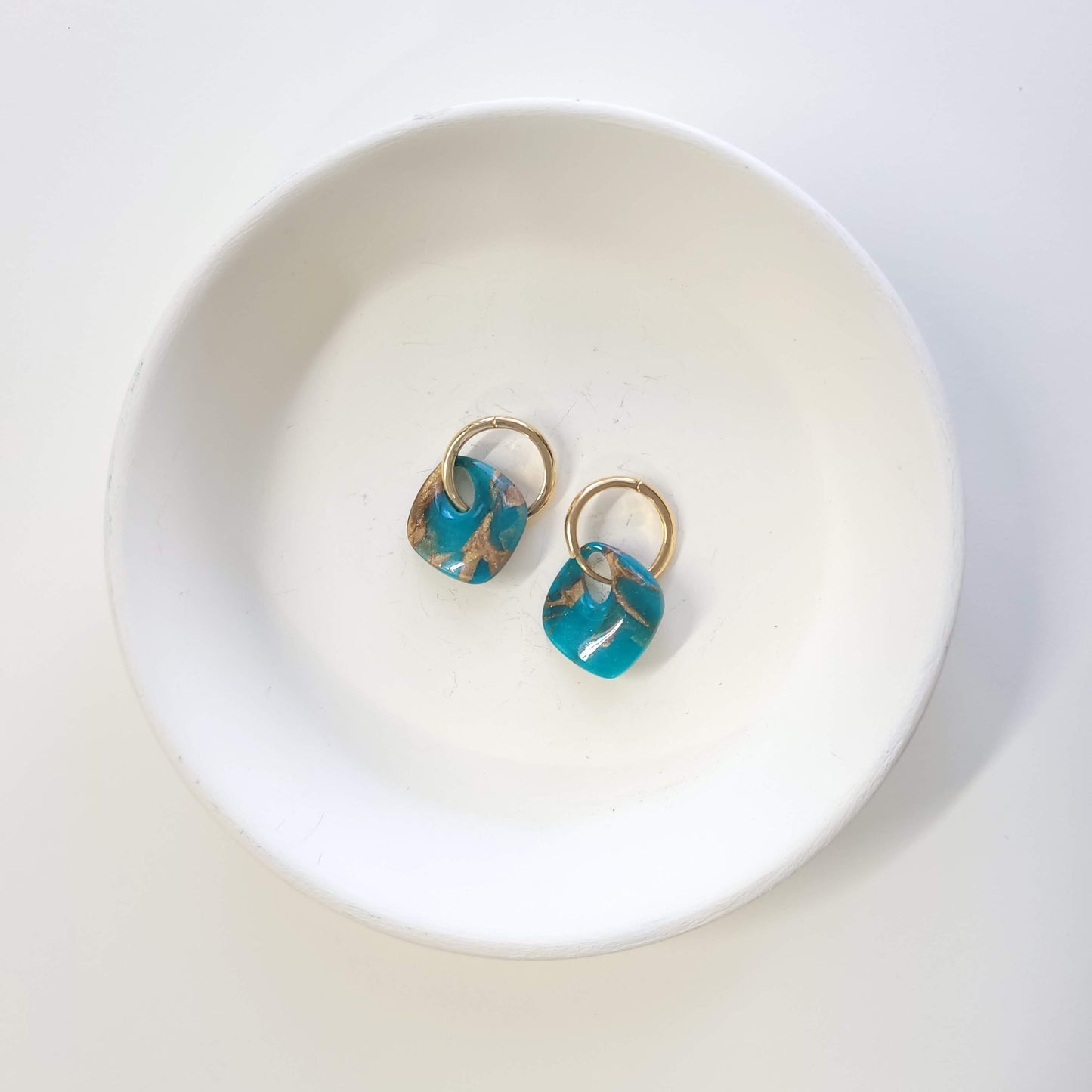 Turquoise Mini Hoop
