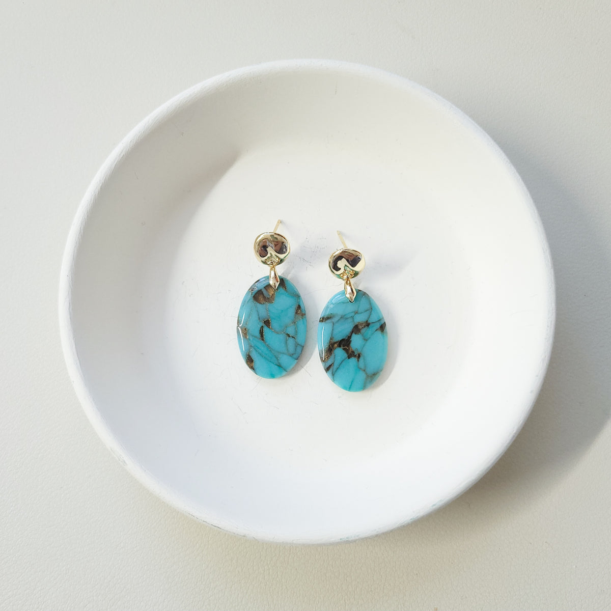 Turquoise Large Oval