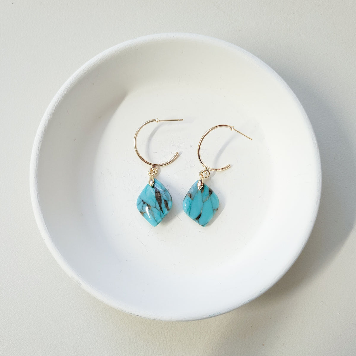 Turquoise Mini Pointed Drop