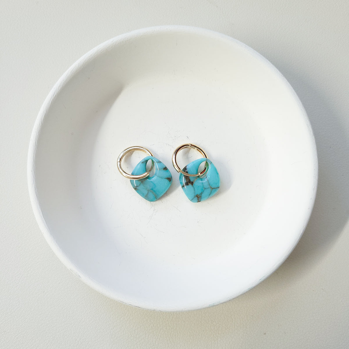Turquoise Mini Hoop