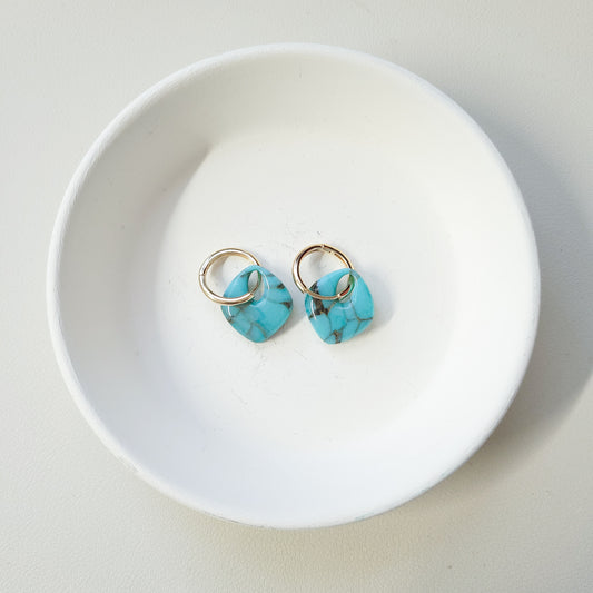 Turquoise Mini Hoop