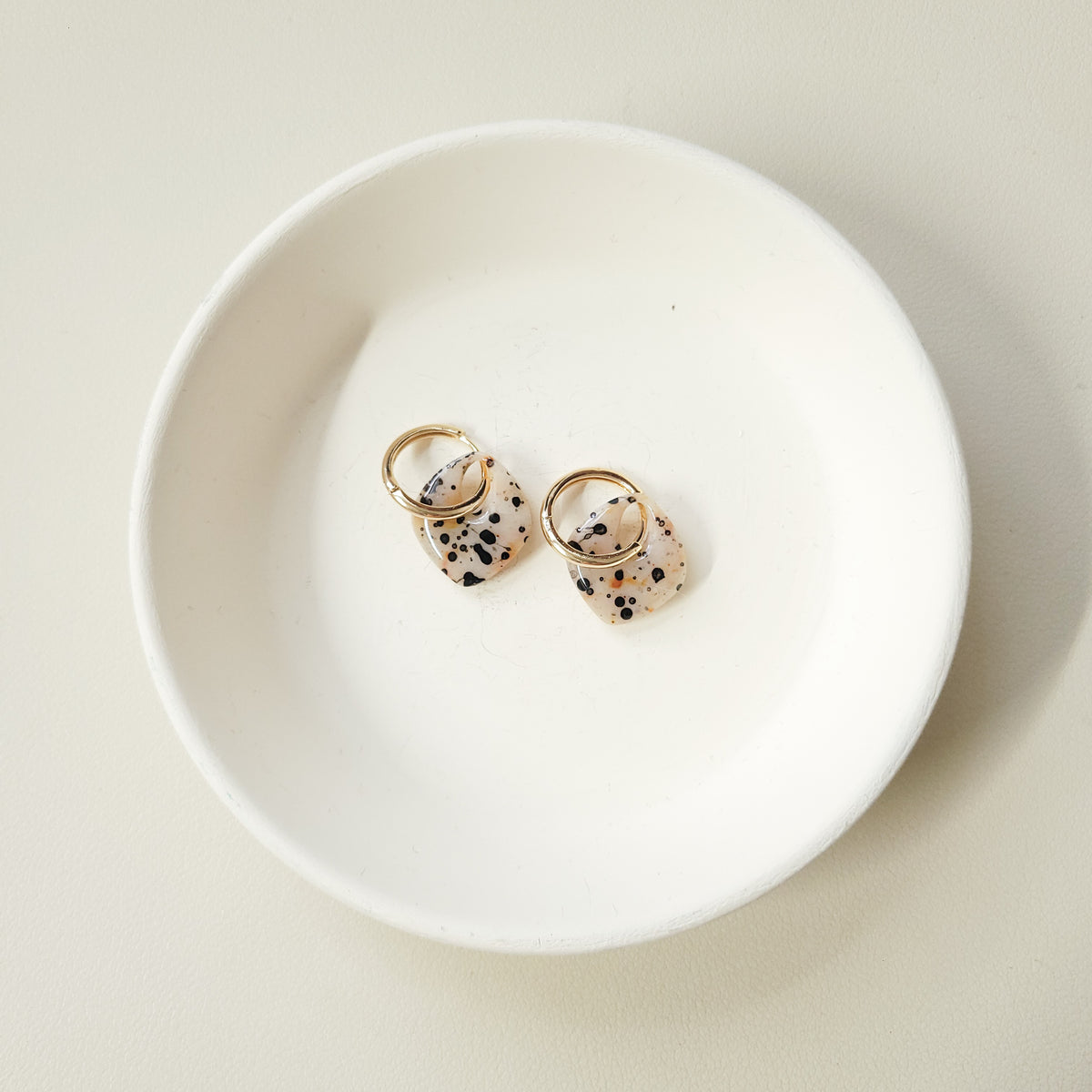 Dalmatian Jasper Mini Hoop