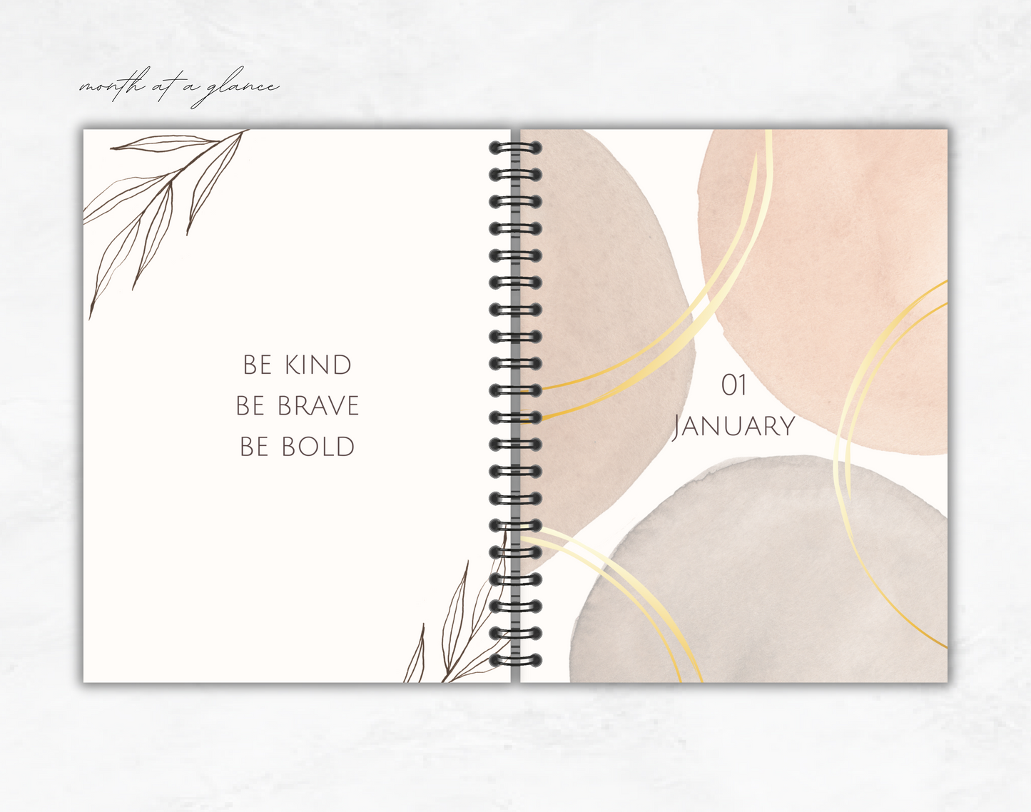 Abstract Watercolor Planner