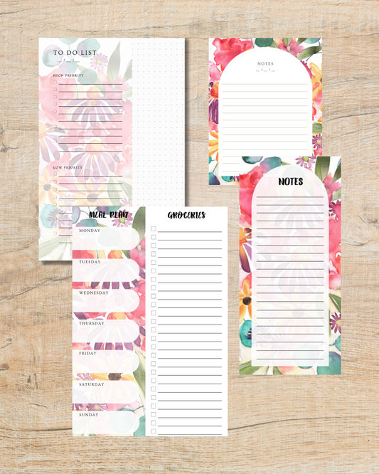 Neon Bouquet Stationery Bundle