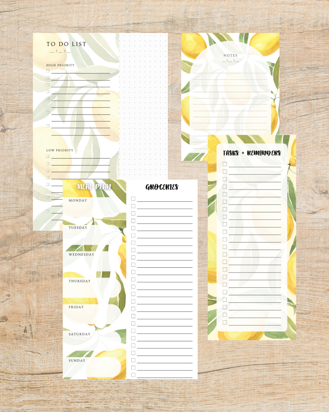 Lemons Stationery Bundle