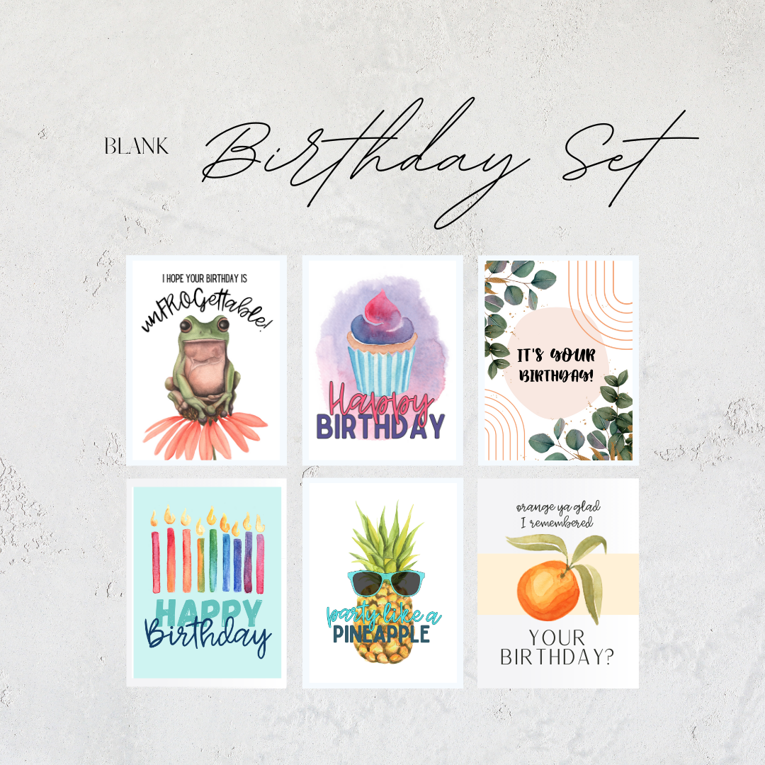 Variety Birthday Card Set