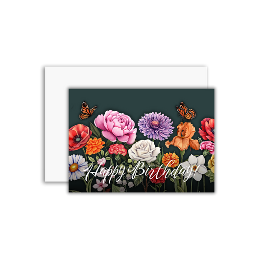 Flower Birthday Card