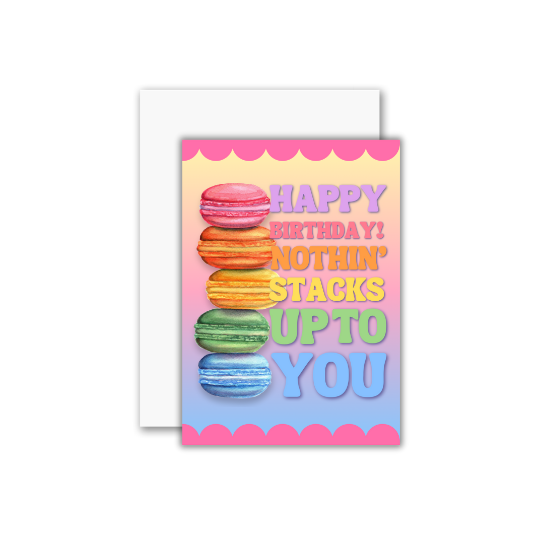 Macaroon Birthday Card