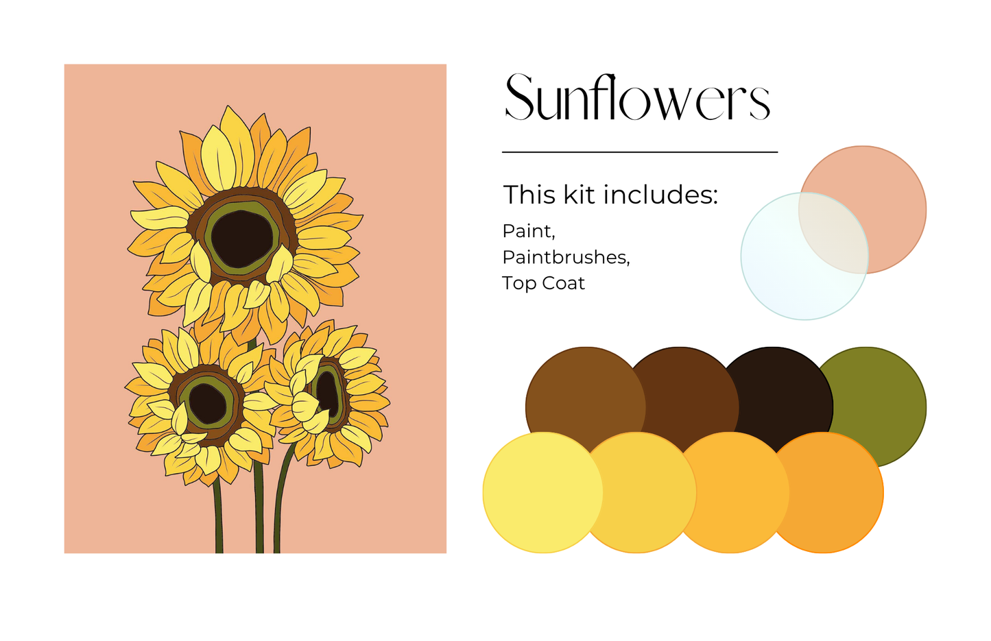 Sunflowers Paint Kit