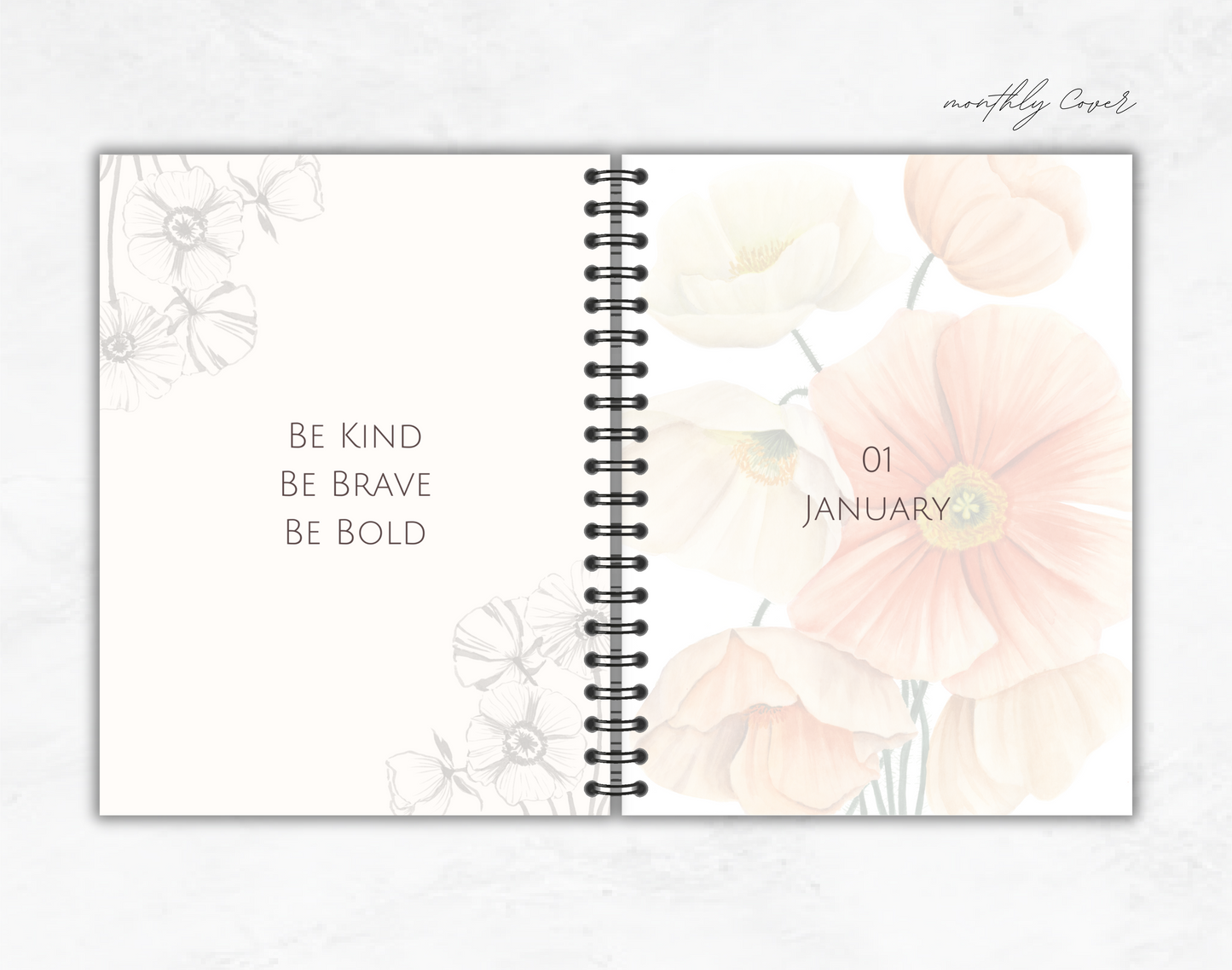 Iceland Poppies Planner