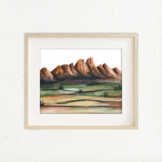 Watercolor Organ Mountains