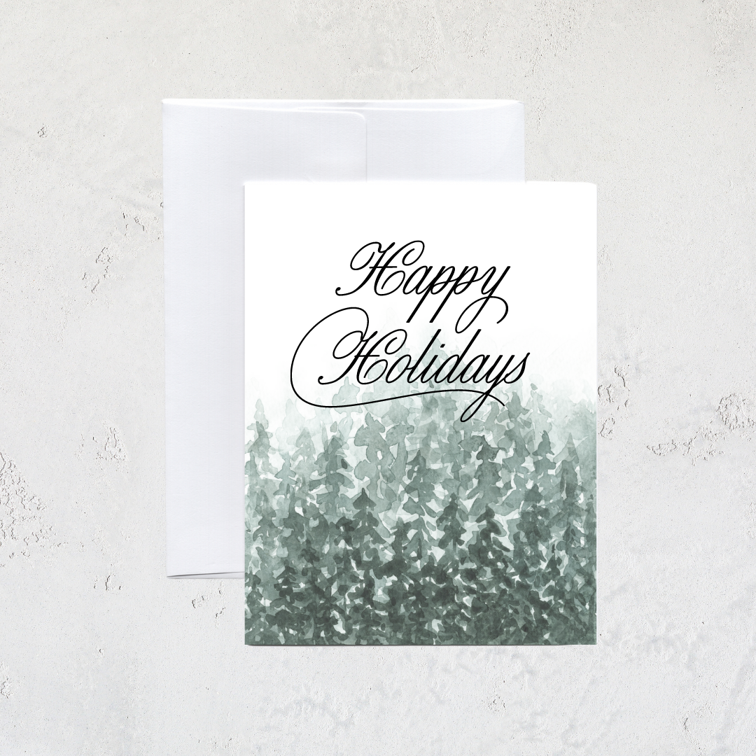 Pine Forest Greeting Card