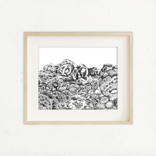 Dripping Springs Ink Print